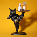 Modern Karate French Bulldog Butler Tray Statue