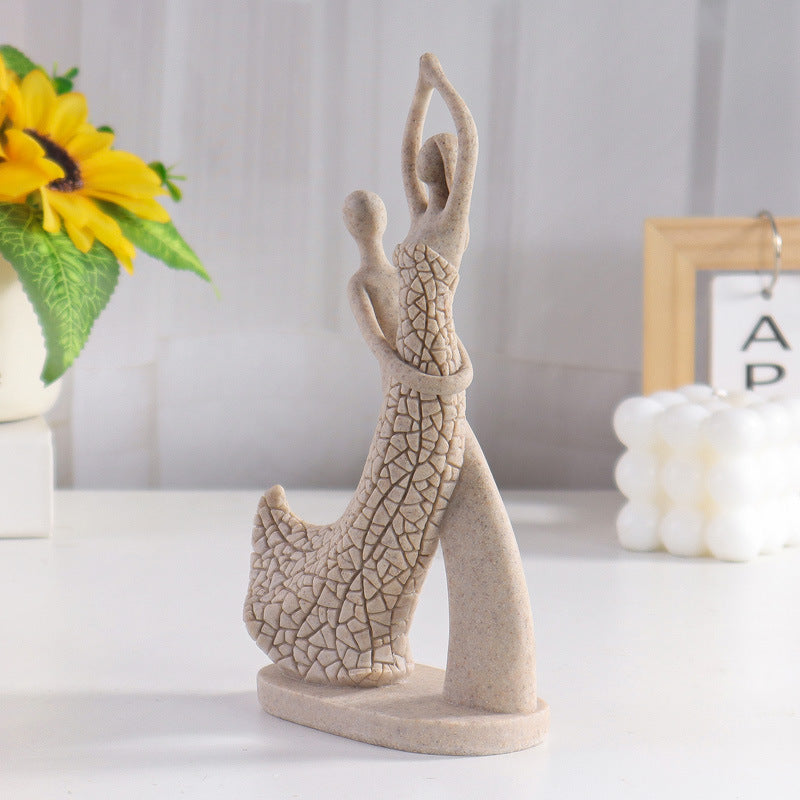 Abstract Dancers Couple Sculpture