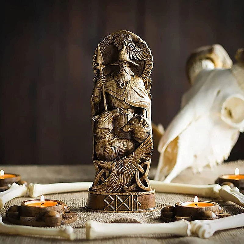 Ancient Nordic Odin Sculpture