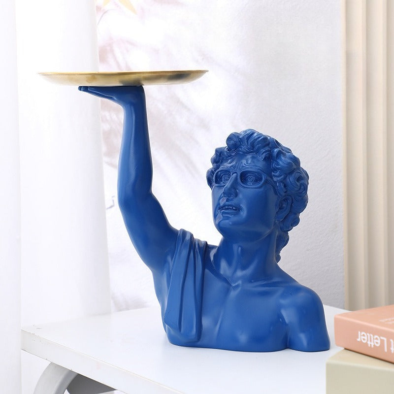 Modern David Butler Tray Statue