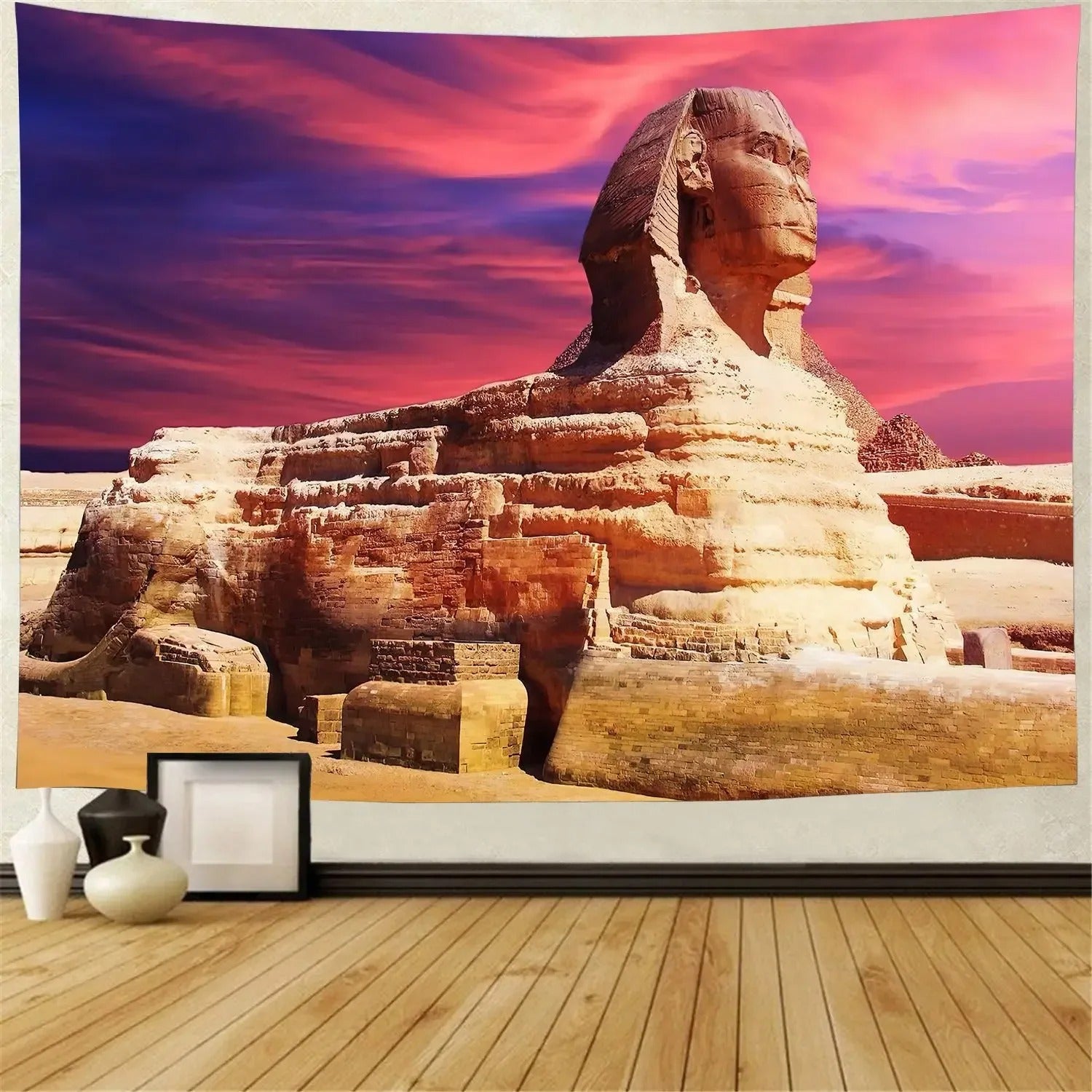 Egyptian Temple Interior Tapestry