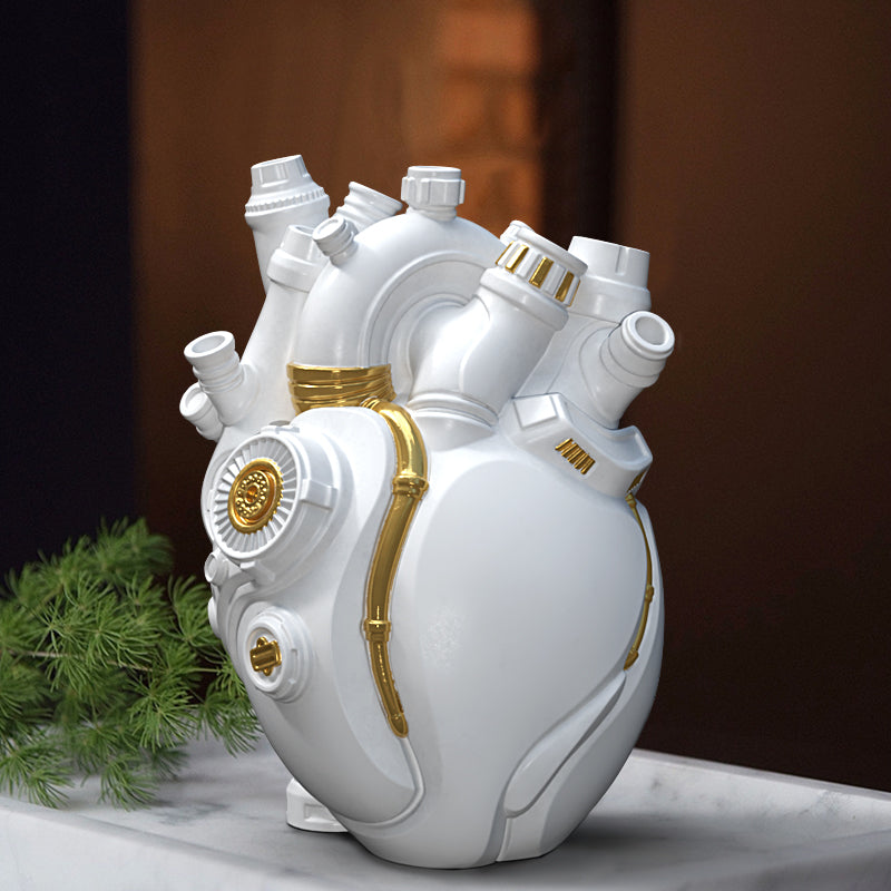The Singularity's Heart Modern Futuristic Sculpture