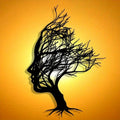 Mind Tree Silhouette Wall Art