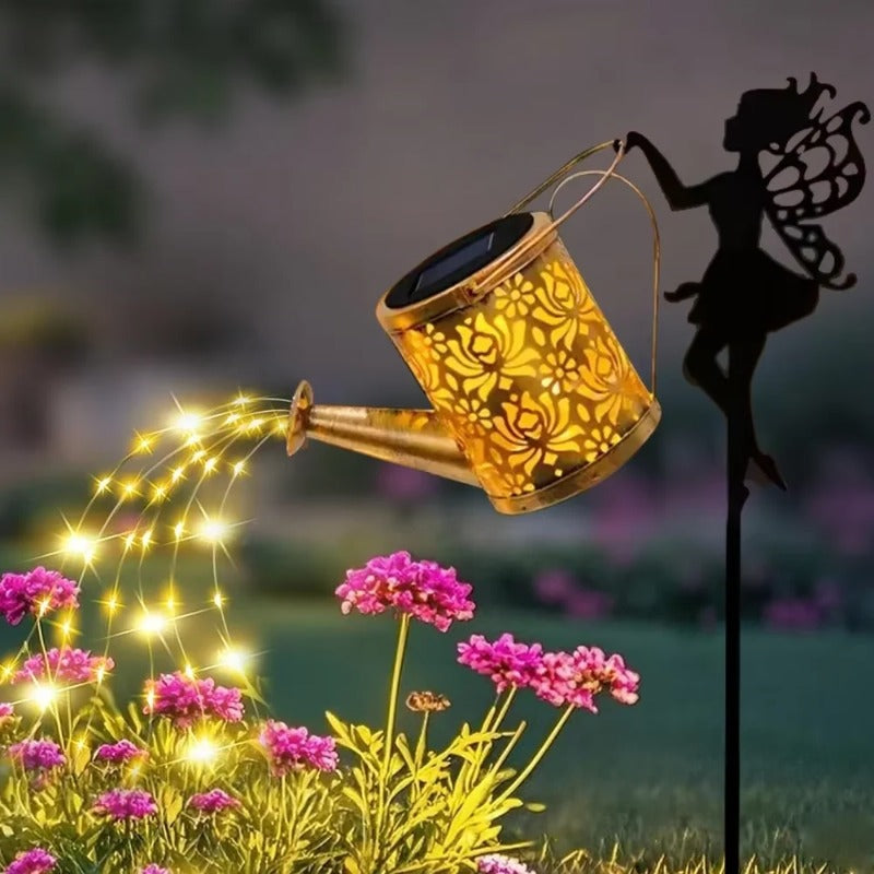 Solar Fairy Silhouette Garden Light Decoration