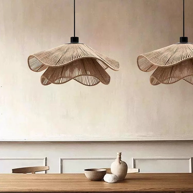 Nordic Petal Fabric LED Pendant Light