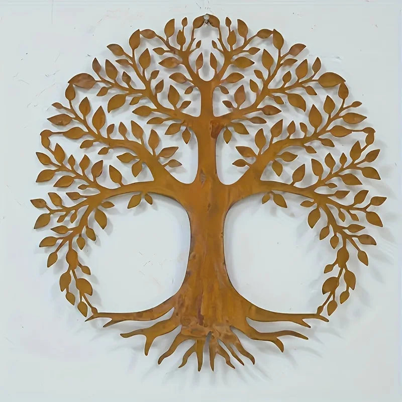 Golden Tree of Life Metal Wall Art