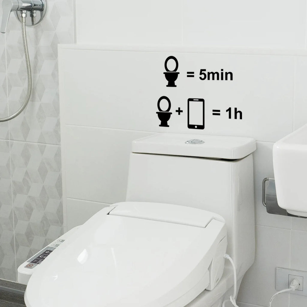 Toilet Math Funny Lid Sticker