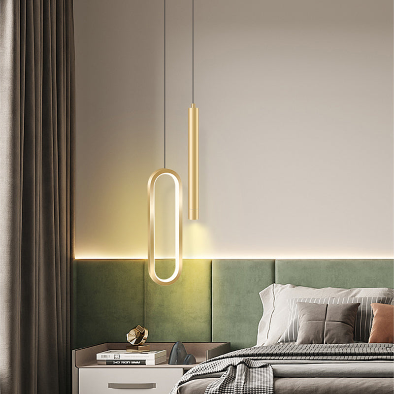Nordic Oval Loop LED Pendant Light