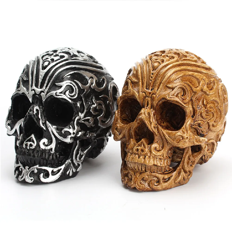 Ornamental Viking Skull Sculpture