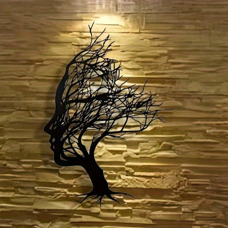 Mind Tree Silhouette Wall Art