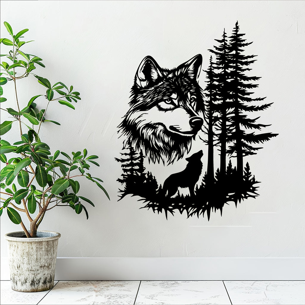 Call Of The Wild Wolf Metal Wall Art