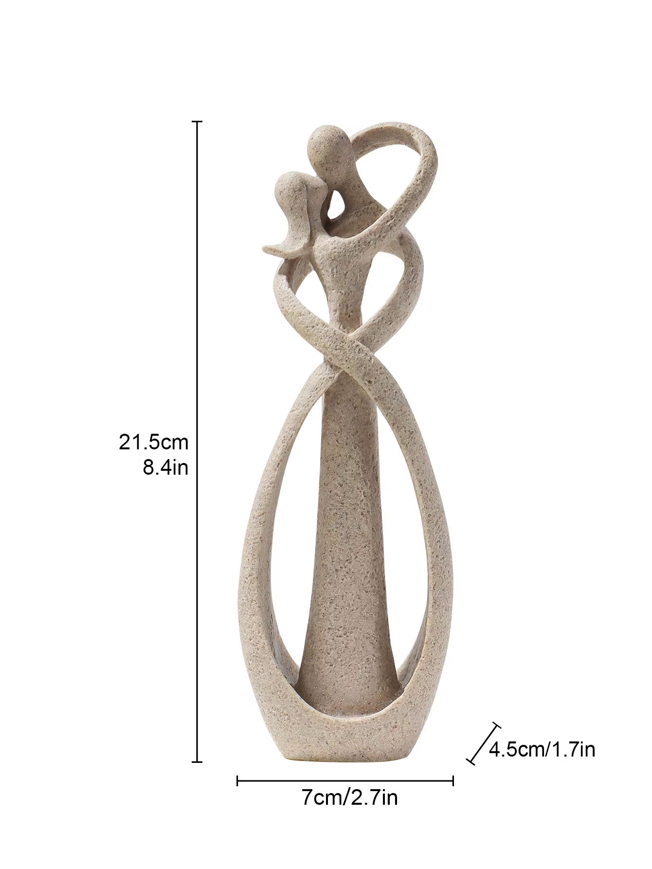 Minimalist Lovers Embrace Sculpture