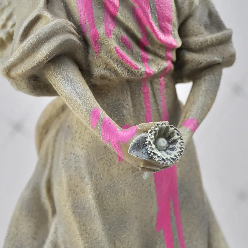Victory Statue with Paint Flow Sculpture