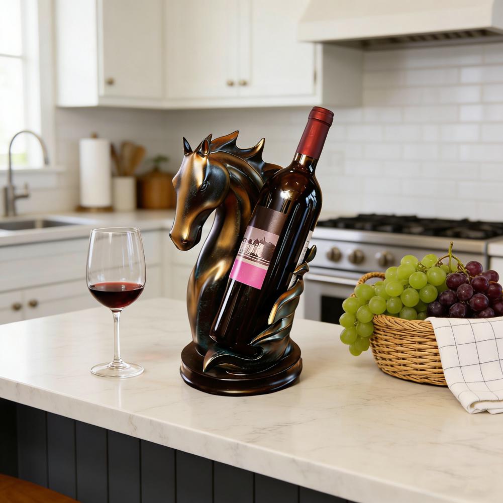 Horse Head Wine Rack