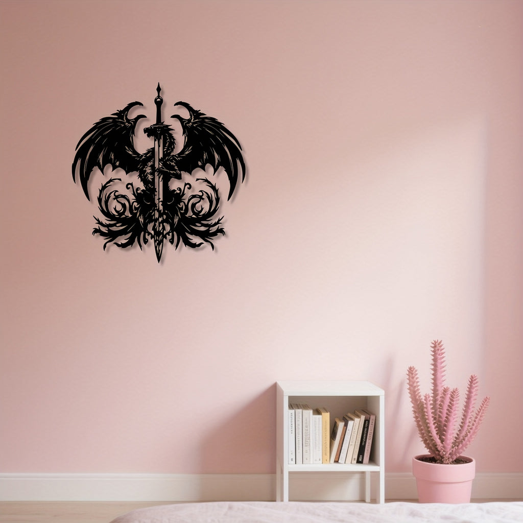 Dragon Sword Metal Wall Art