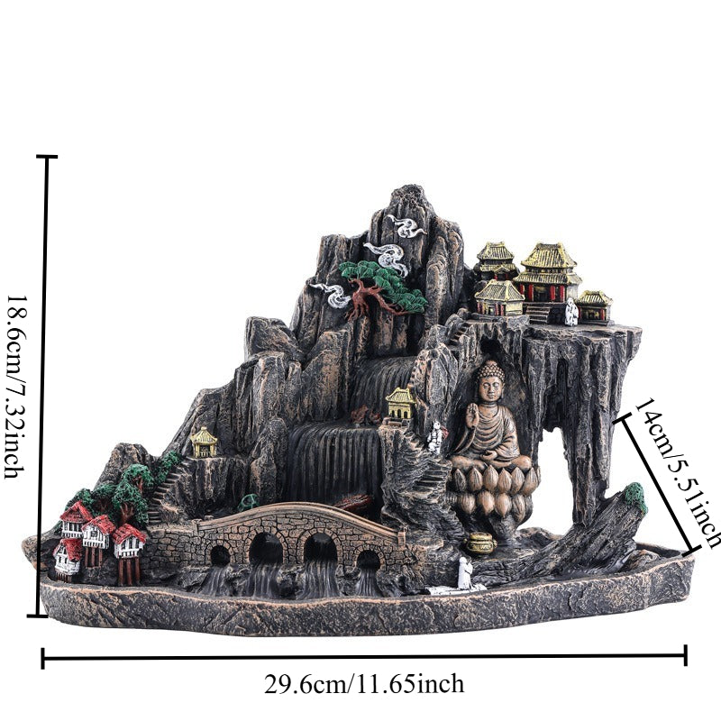 Mountain Temple Incense Burner