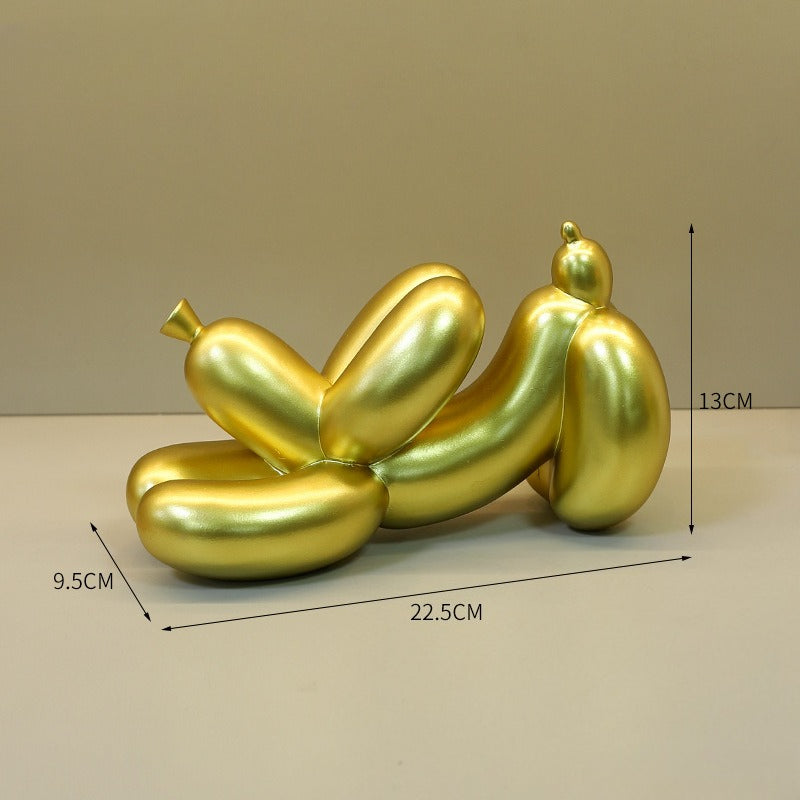 Cute Modern Abstract Balloon Dog Sculpture