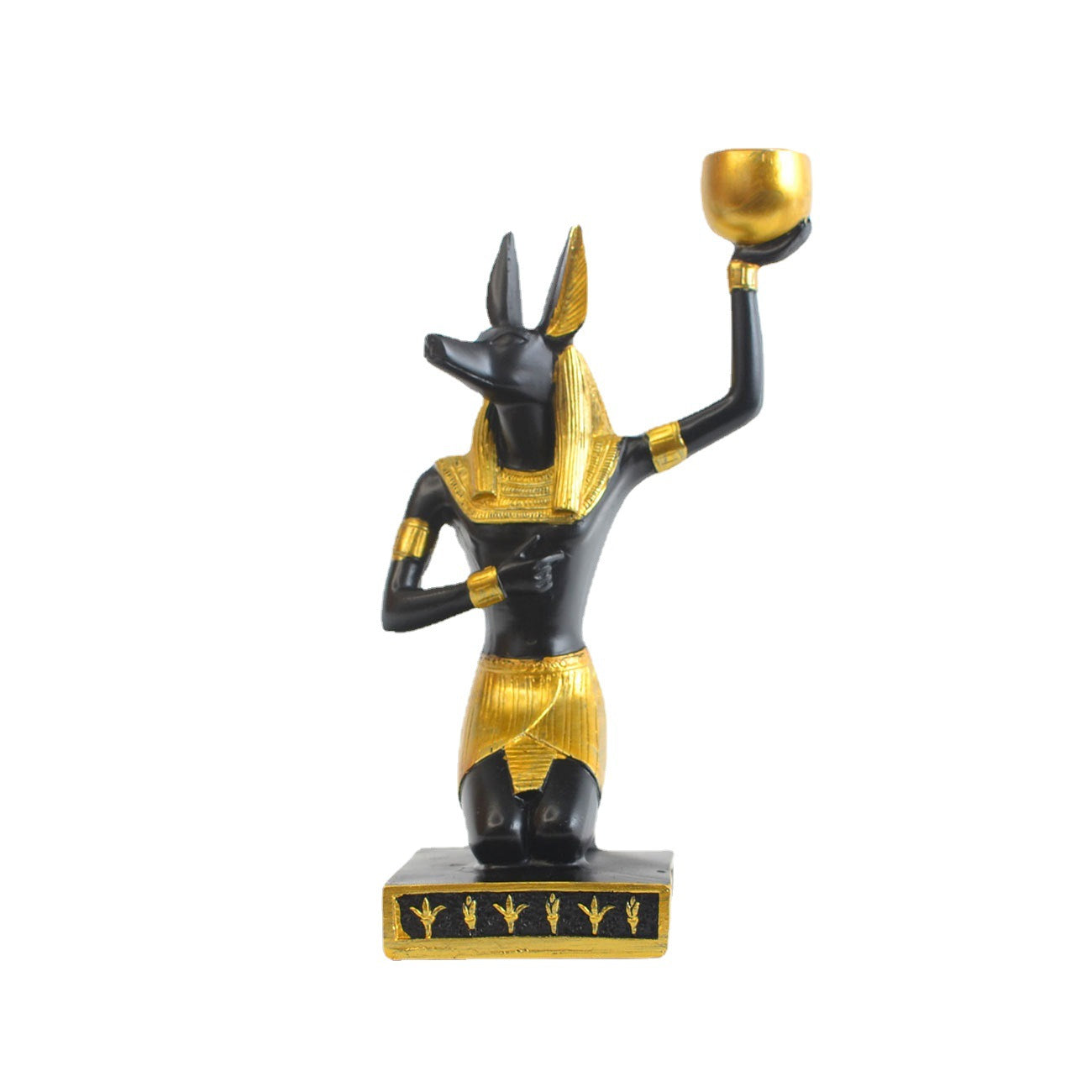 Antique Anubis Golden Bowl