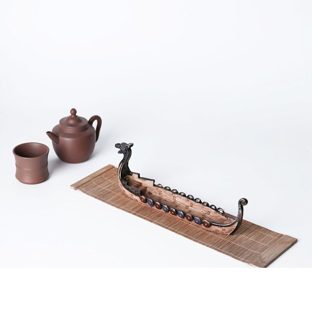 Nordic Dragon Ancient Viking Longship incense holder