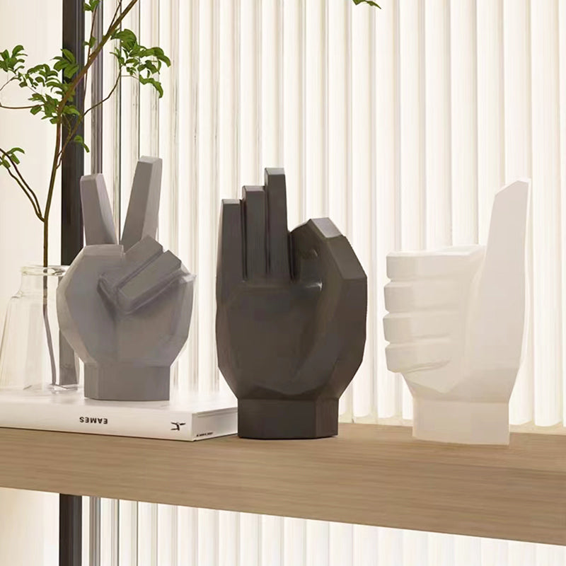 Modern Geometric Hand Sculpture