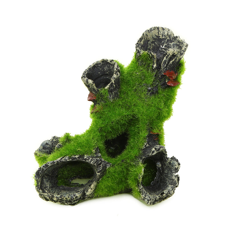 Flocked Rock Cavern Aquarium Decoration
