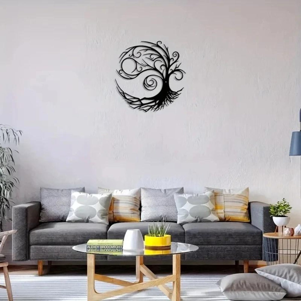 Minimalist Nordic Tree Metal Wall Art