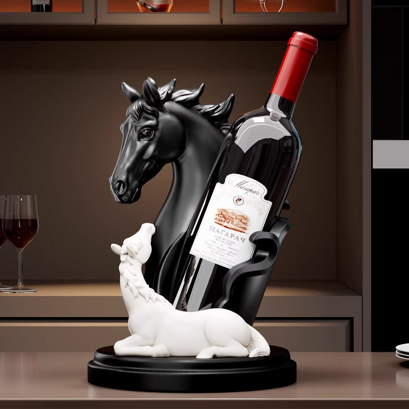 Luxury Horse & Foal Wine Rack