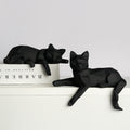 Geometric Nordic Cat Shelf Sculptures Set