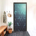 Hexa Futuristic 3D Optical Effect Door Sticker