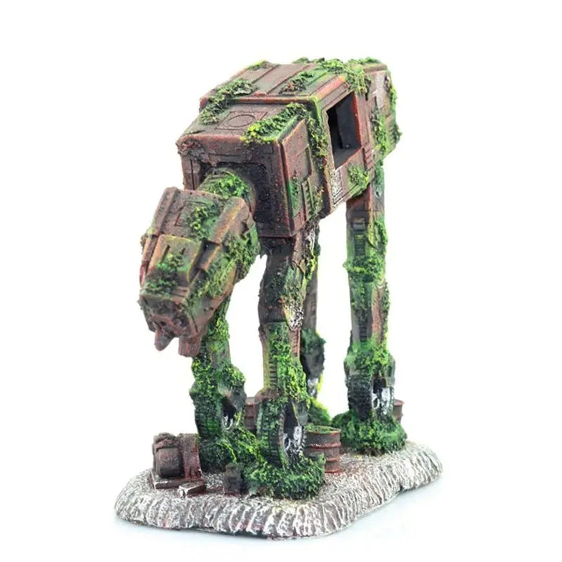 Mini Walker Robot Aquarium Decoration