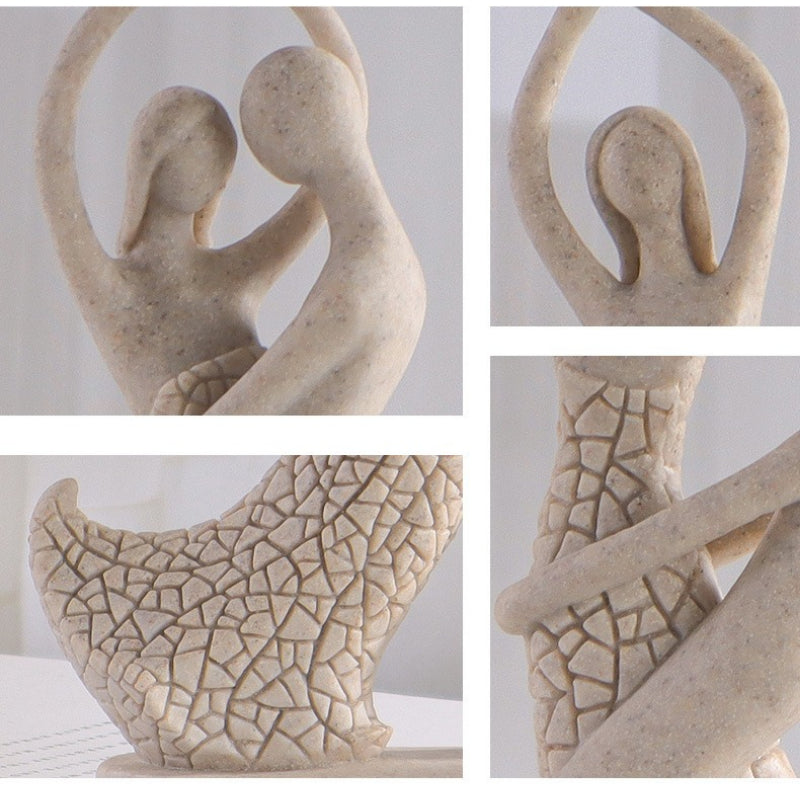Abstract Dancers Couple Sculpture
