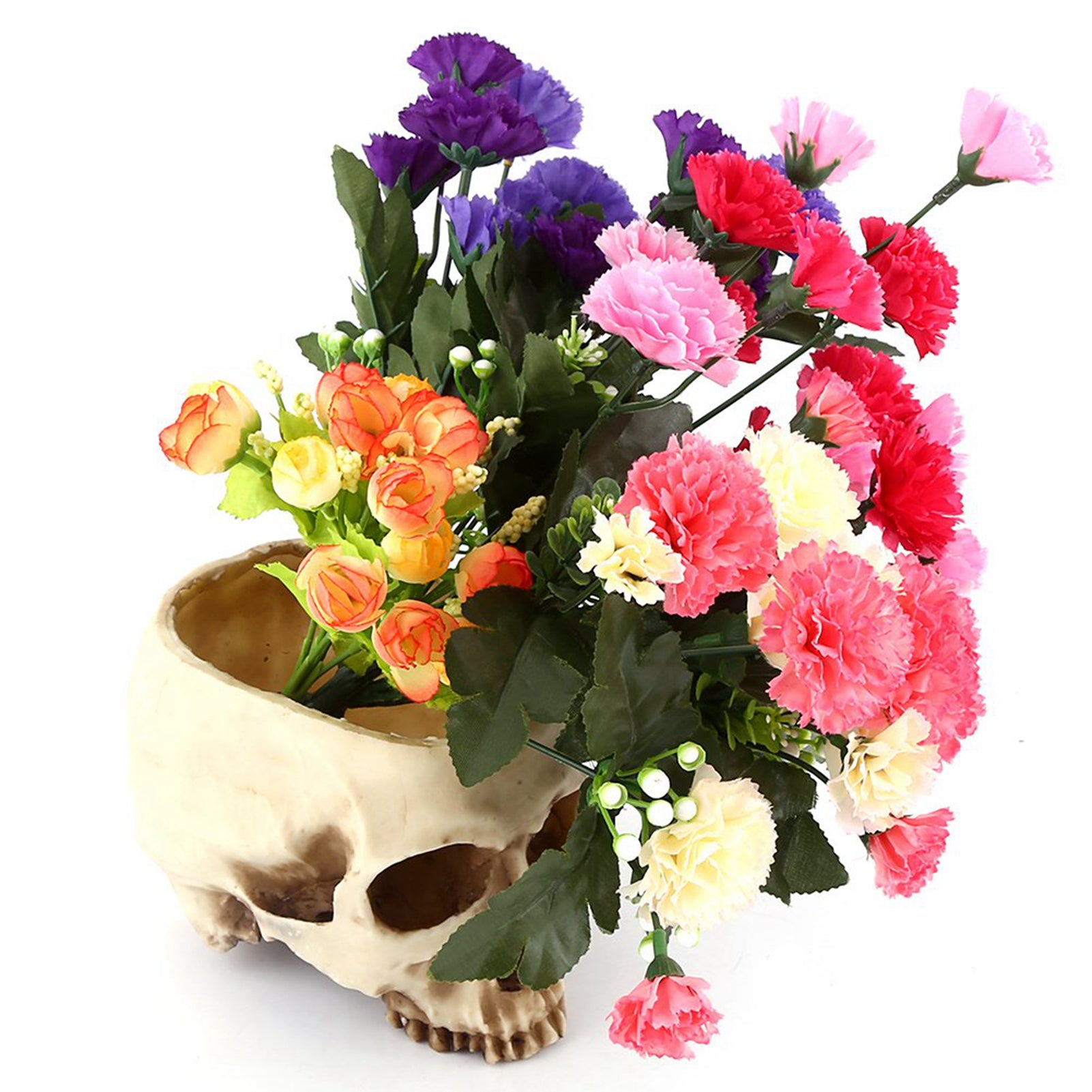 Human Skull Planter Tray