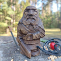 Ancient Nordic Viking Guardian Sculpture