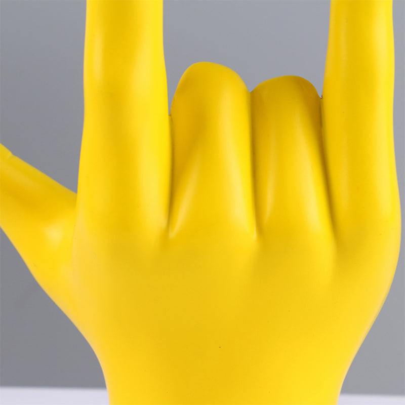 Rock Hand Gesture Sculpture