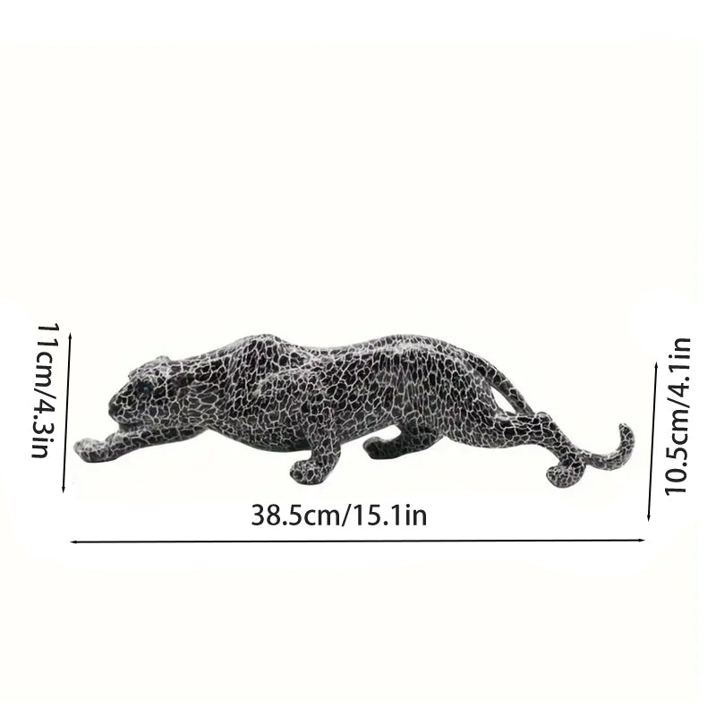 Black Jaguar Modern Statue