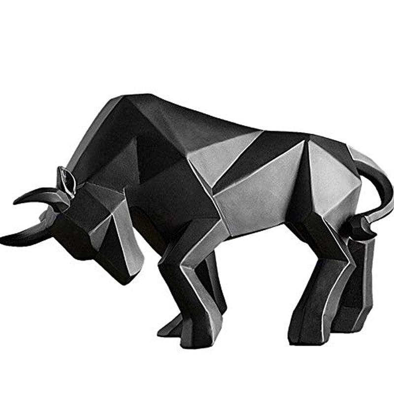 Wall Street Bull Geometric Statue