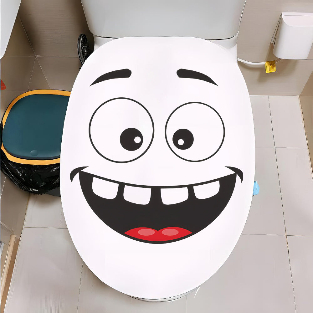 Bold Smiley Face Toilet Sticker