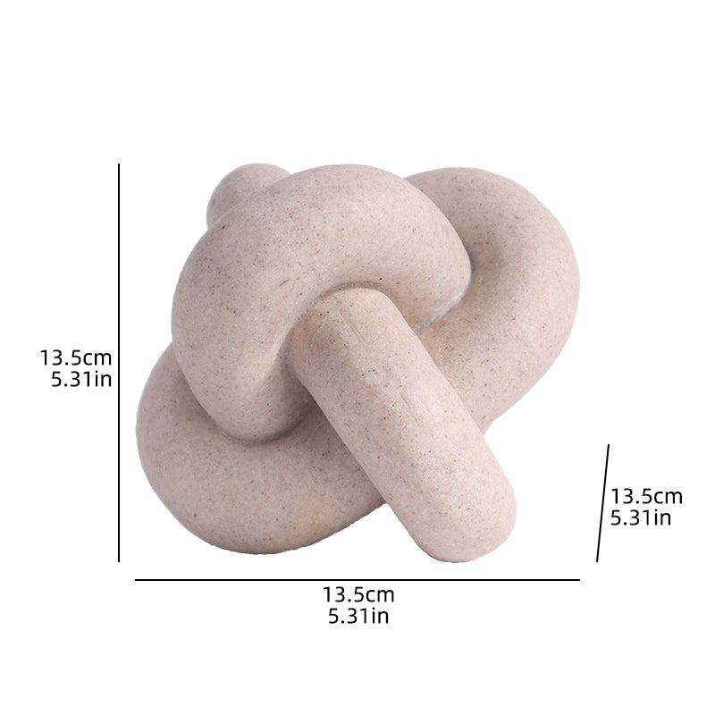 Modern Abstract Knot Sculpture