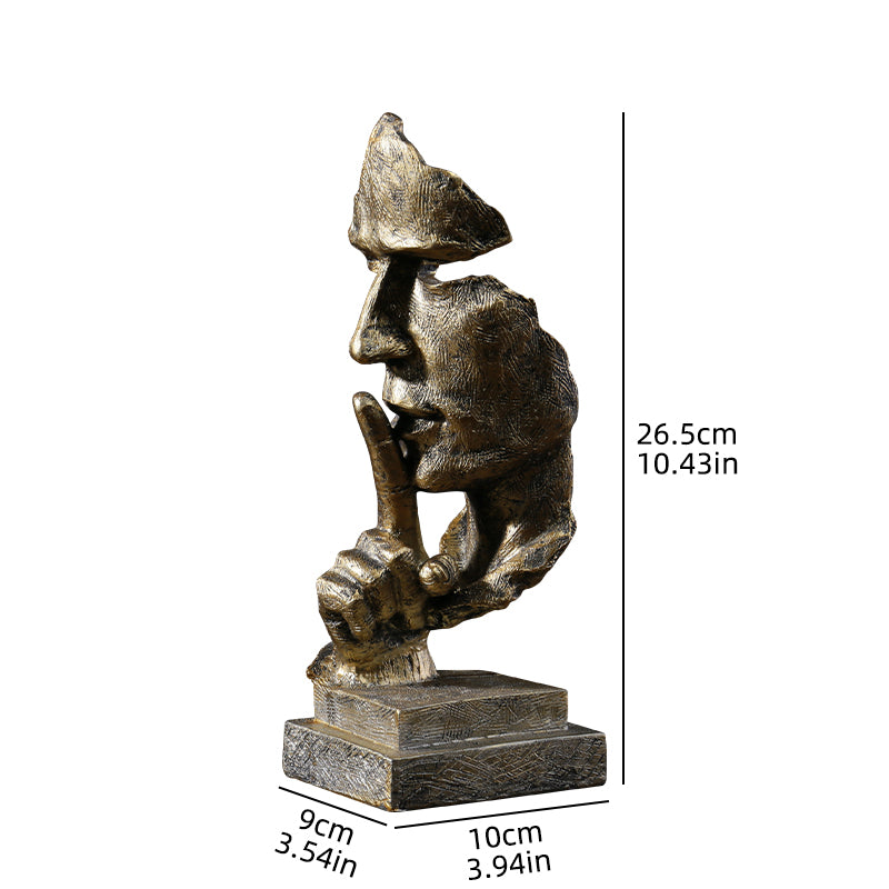 Nordic Silence Is Golden Sculpture