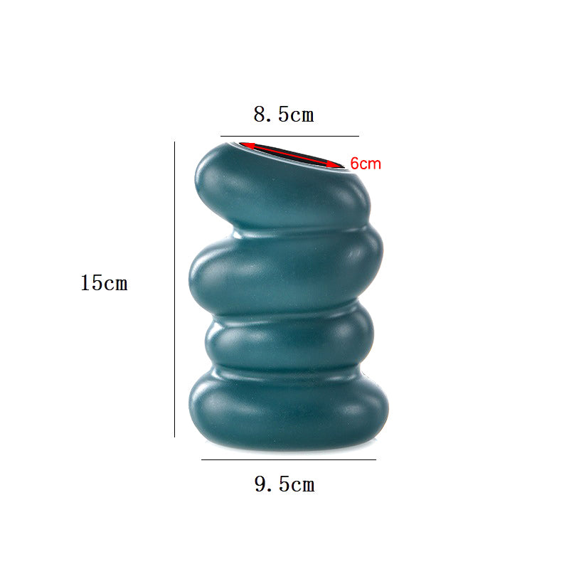 Abstract Twist Ceramic Vase