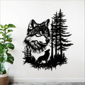 Call Of The Wild Wolf Metal Wall Art