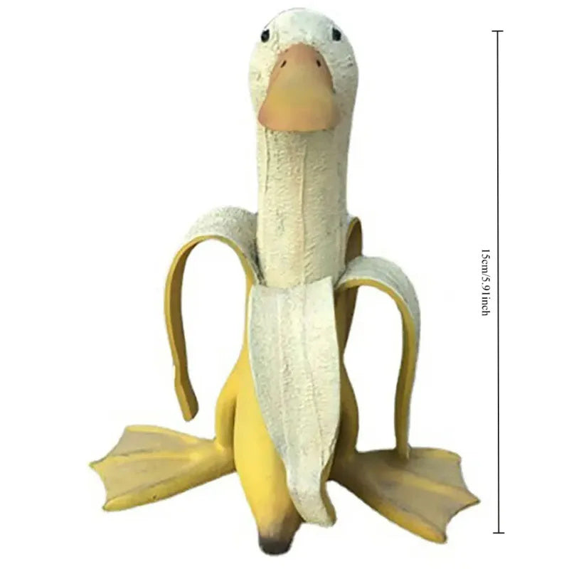 Funny Banana Duck Sculpture