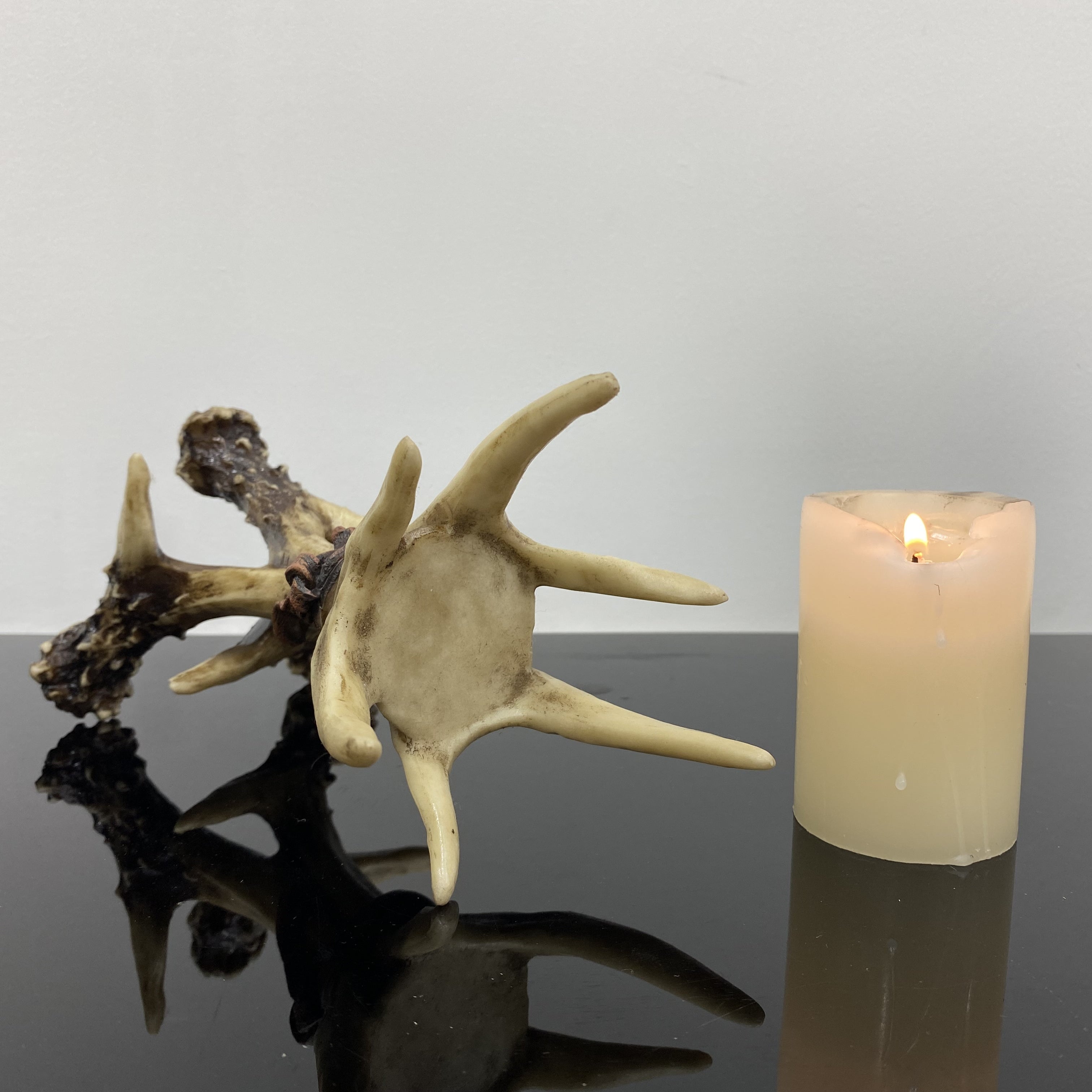 Deer Antlers Candlestick Holder