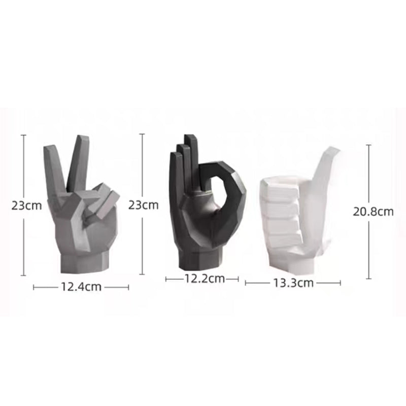 Modern Geometric Hand Sculpture