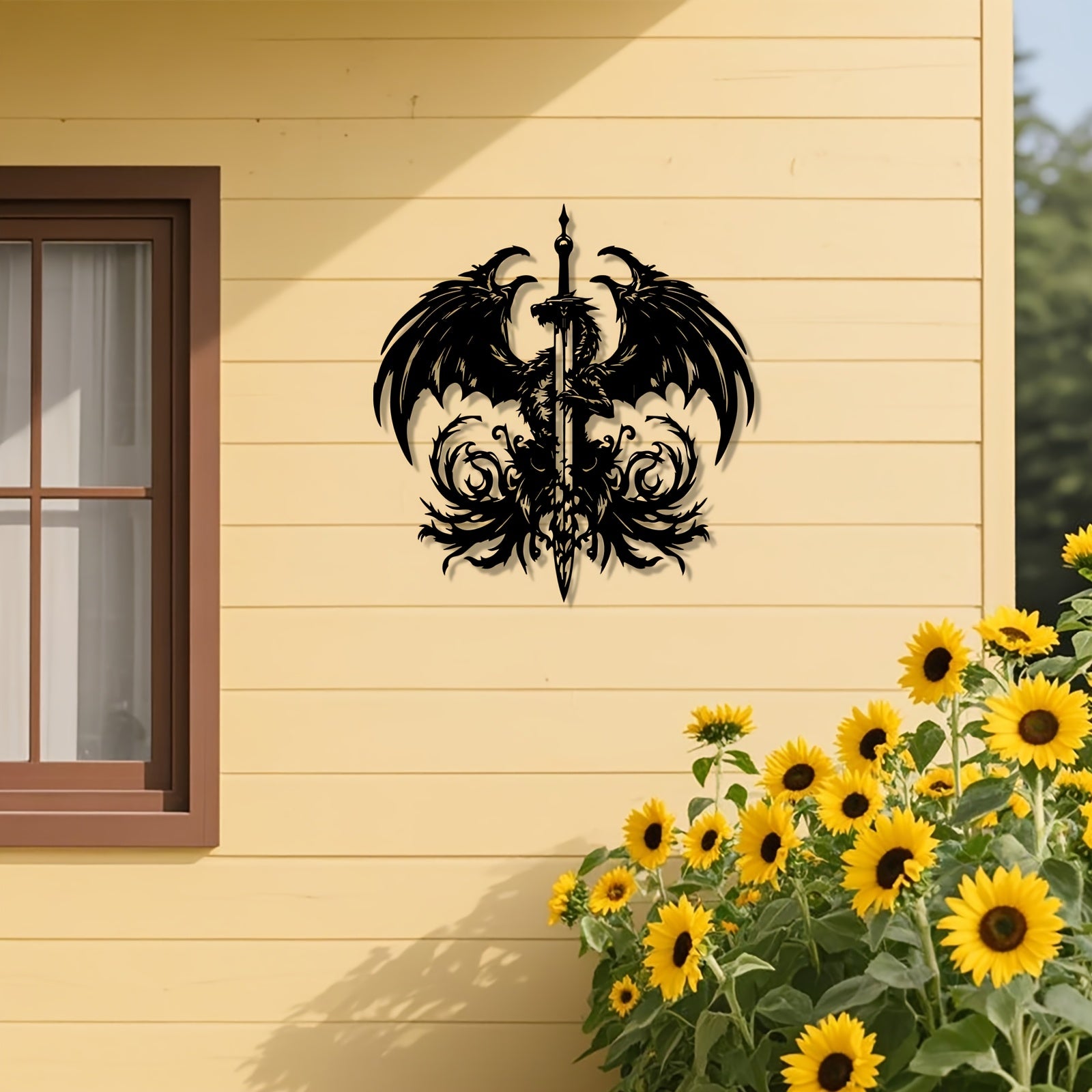 Dragon Sword Metal Wall Art