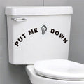 Witty Toilet Seat Reminder Sticker