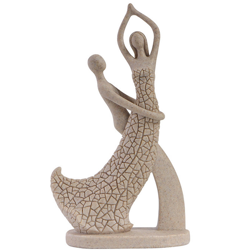 Abstract Dancers Couple Sculpture