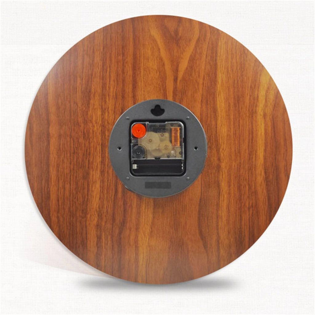 12-Inch Luminous Wooden Wall Clock