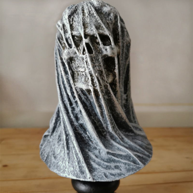 Grim Reaper Veiled Skull Statue