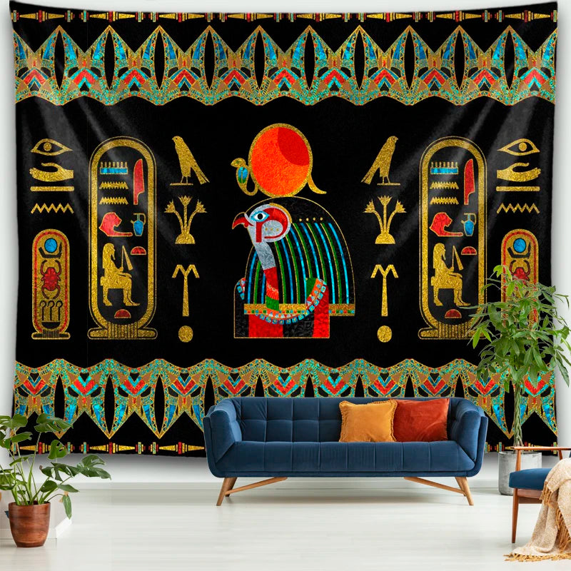 Horus Sun Disk Tapestry